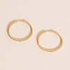 Lasso Rope Rounded Huggie Hoop Earrings