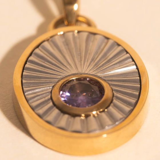 February Birthstone Necklace Charm