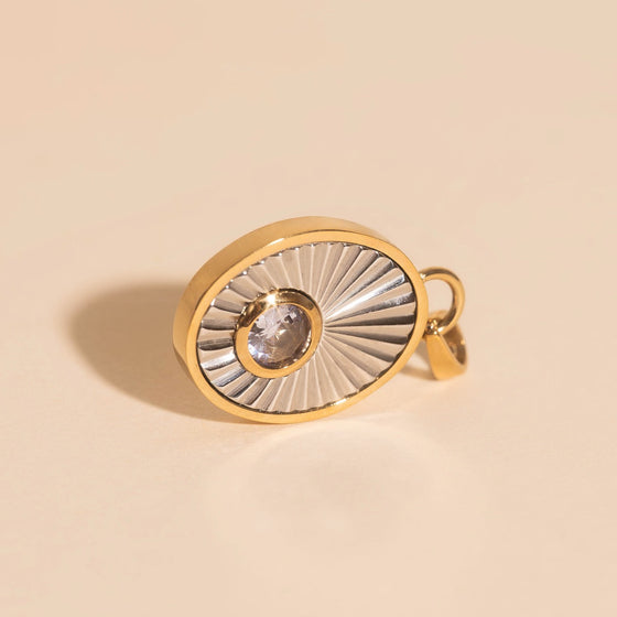 June Birthstone Necklace Charm