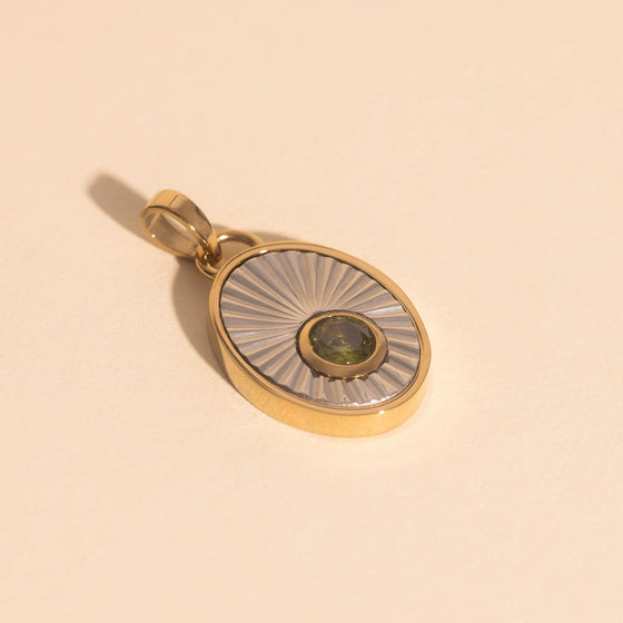 August Birthstone Necklace Charm