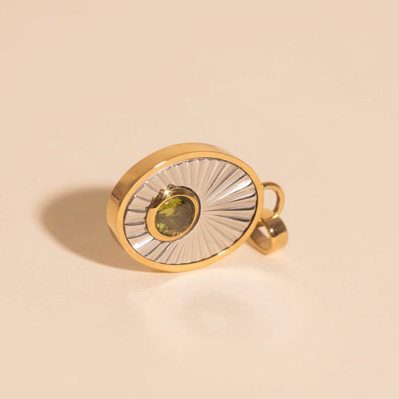 August Birthstone Necklace Charm