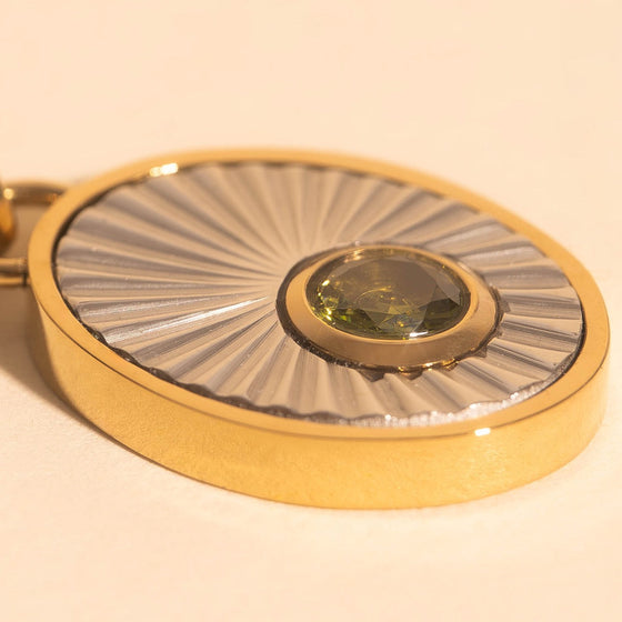 August Birthstone Necklace Charm