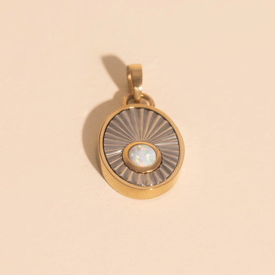 October Birthstone Necklace Charm