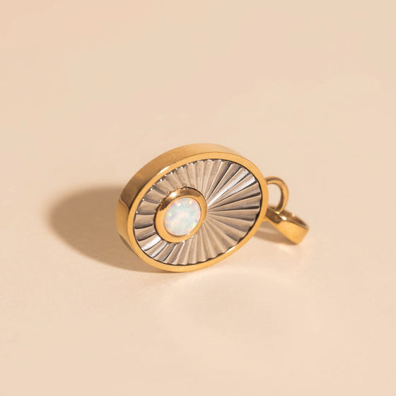 October Birthstone Necklace Charm