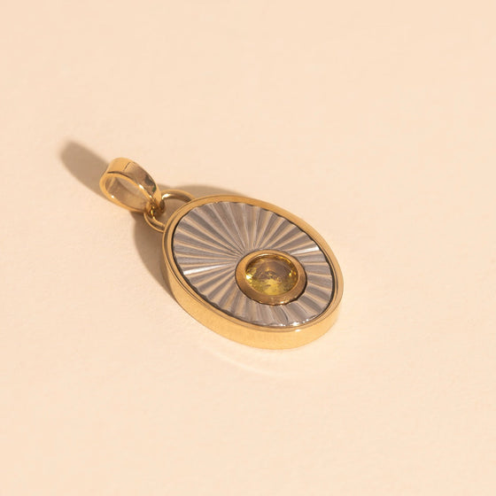 November Birthstone Necklace Charm