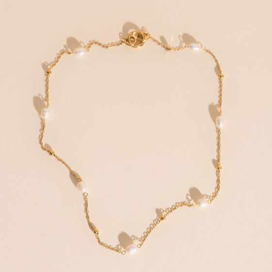 Mini Pearl Chain Necklace (18")