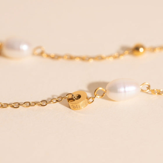 Mini Pearl Chain Necklace (18")