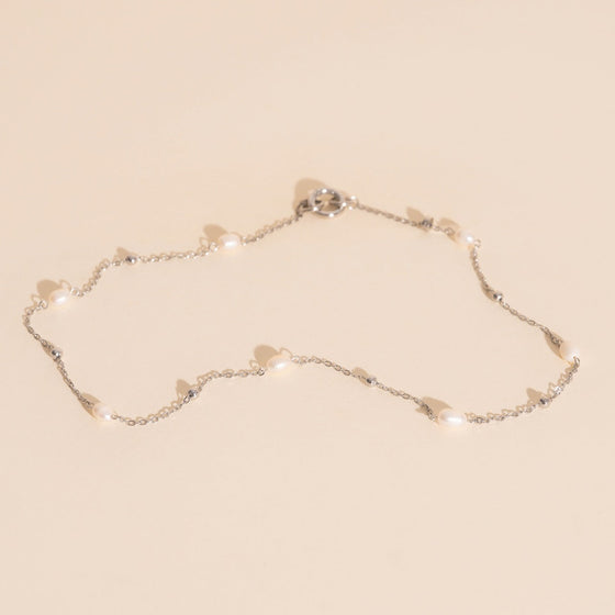 Mini Pearl Chain Necklace (18")