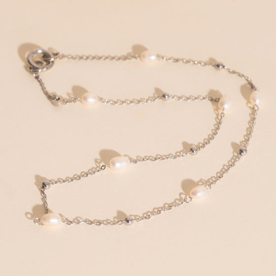Mini Pearl Chain Necklace (18")