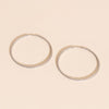 Lasso Rope Rounded Huggie Hoop Earrings