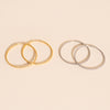 Lasso Rope Rounded Huggie Hoop Earrings
