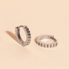 Scalloped Huggie Hoop Earrings