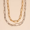 Textured Paperclip Necklace