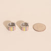 Stitched Super Chunky Huggie Hoop Earrings