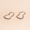 Cosmic Wave Rounded Huggie Hoop Earrings