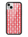 Red Gingham Hearts iPhone Case