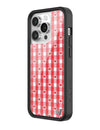 Red Gingham Hearts iPhone Case