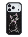 Rhinestone | Black Cat iPhone Case