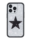 Rhinestone Star | White and Black iPhone Case