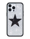 Rhinestone Star | White and Black iPhone Case