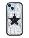 Rhinestone Star | White and Black iPhone Case