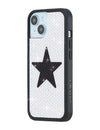 Rhinestone Star | White and Black iPhone Case