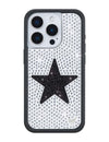 Rhinestone Star | White and Black iPhone Case