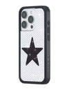 Rhinestone Star | White and Black iPhone Case