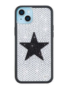 Rhinestone Star | White and Black iPhone Case