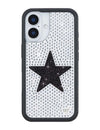 Rhinestone Star | White and Black iPhone Case