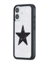Rhinestone Star | White and Black iPhone Case
