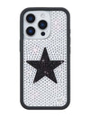 Rhinestone Star | White and Black iPhone Case