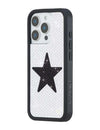 Rhinestone Star | White and Black iPhone Case