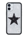 Rhinestone Star | White and Black iPhone Case