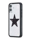 Rhinestone Star | White and Black iPhone Case
