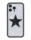 Rhinestone Star | White and Black iPhone Case