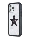 Rhinestone Star | White and Black iPhone Case