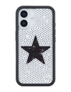 Rhinestone Star | White and Black iPhone Case
