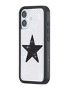 Rhinestone Star | White and Black iPhone Case