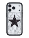 Rhinestone Star | White and Black iPhone Case