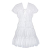 The Srikandi Mini Ruffle Dress In White