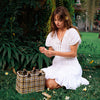 The Srikandi Mini Ruffle Dress In White