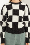 Bold Checkered L/S Sweater