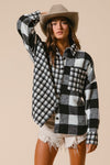 Plaid Fleece Button Down Shirt