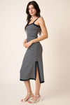 Mitto Contrast Striped Midi Cami Dress