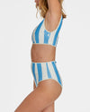 Cabana Stripe Bikini (Blue Poppy)