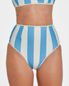 Cabana Stripe Bikini (Blue Poppy)