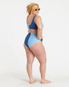 Two-Tone Bikini (Blue Poppy/Navy)