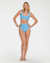 Cabana Stripe Bikini (Blue Poppy)