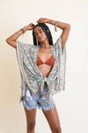 Blossom Tie Front Kimono Wrap